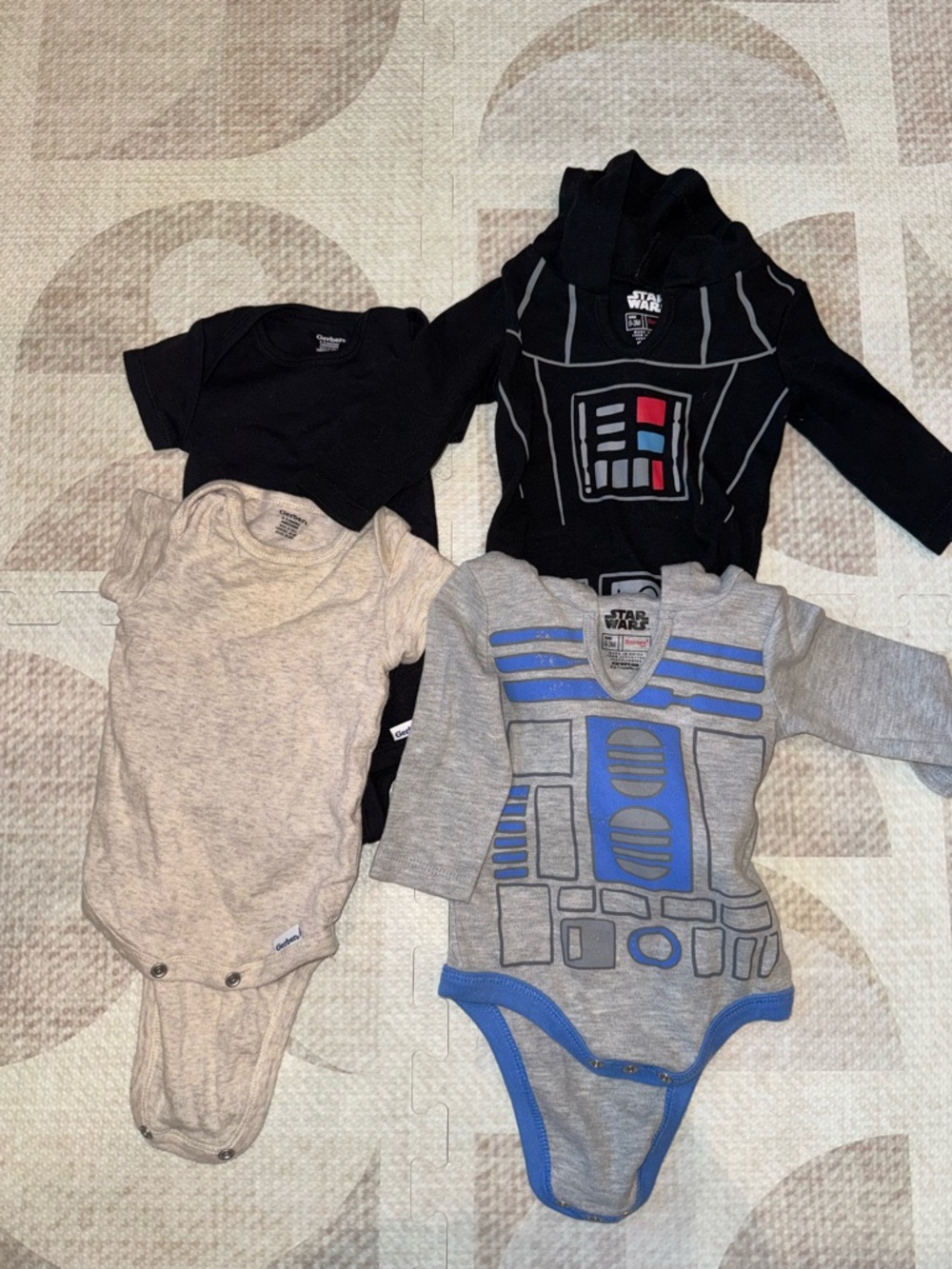 Gerber & Bentex Star Wars Bodysuit Onesies
